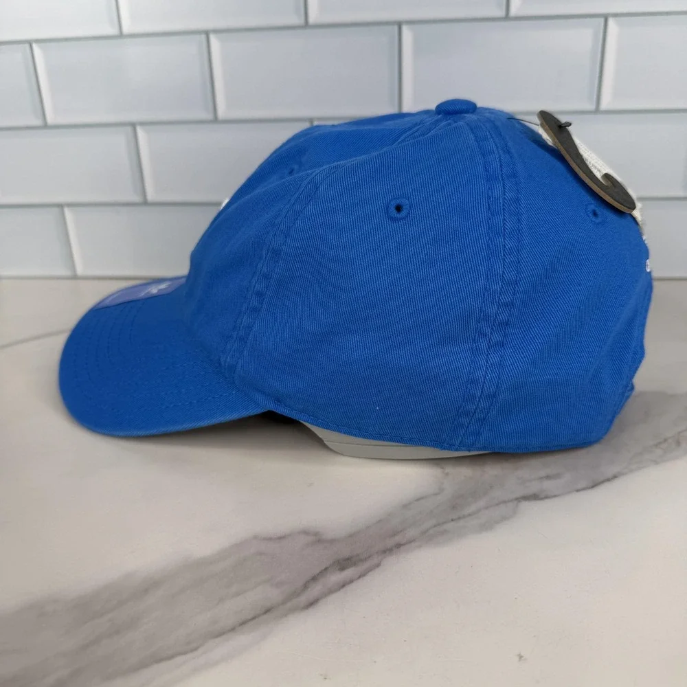 Adidas Hat Cap Strap Back Youth Blue Bluebird Trefoil Originals Washed Relaxed
